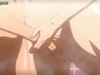 Uly emjekli anime lesbians rubbing and sharing member