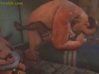 Lulu fucked hard in 3D monster dirty film animation