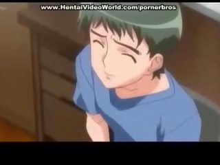 Anime teen enchantress opens fun fuck in bed