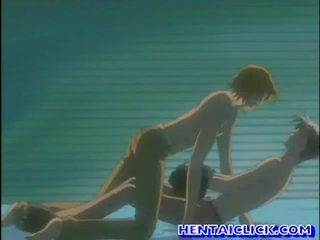 Anime homossexual tendo incondicional anal sexo filme em sofás
