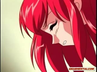 Redhead hentai lassie kejiret and poked all hole by tentacles c