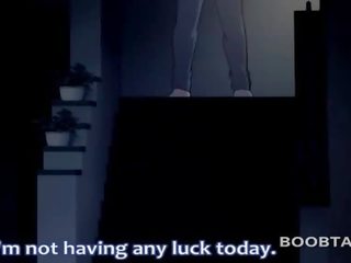 Anime mladý žena v maličký šortky dává ji coed a boner