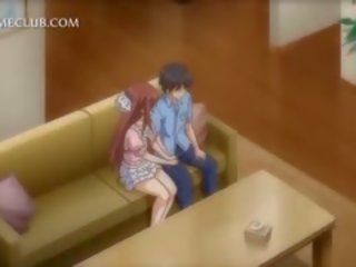 Oppkvikket 3d anime unge dame tit knulling stor pikk i nærbilde