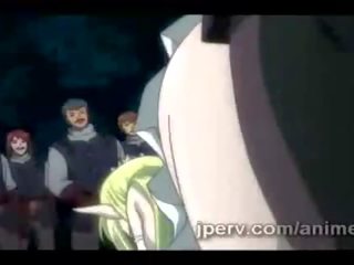 Chomáč na oversexed guards libra magnificent anime blondýnka venku v gang třesk