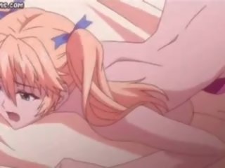 Anime prostitutë gëzon rozë dildo