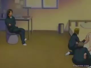 Hentai anime damsel mājas gangbanged
