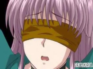 Blindfolded hentai stunner fucked